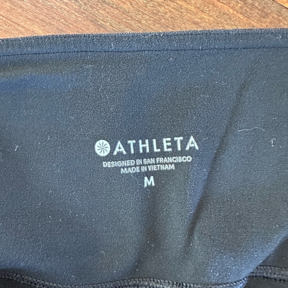 Athleta Black Leggings Full-Length Form-Fitting Size Medium - Picture 5 of 5
